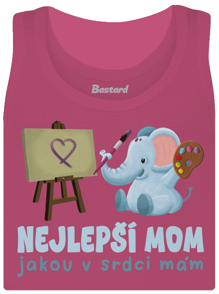 Nejlepší mom dámské tílko klasické Magenta