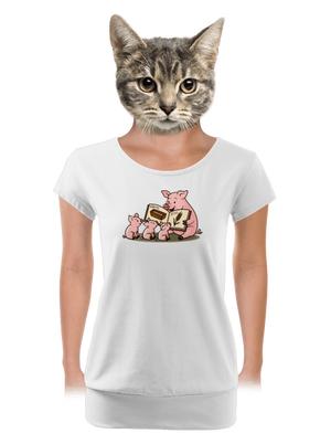 dámské tričko s lemem