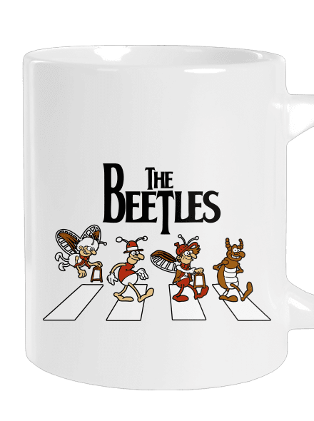 Beatles velký hrnek White