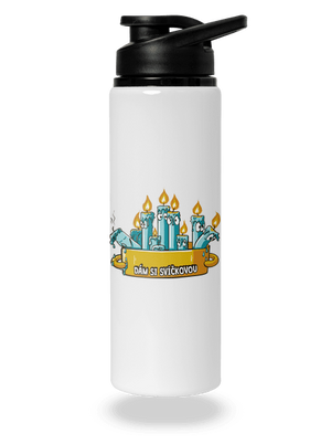 Svíčková lahev na vodu White