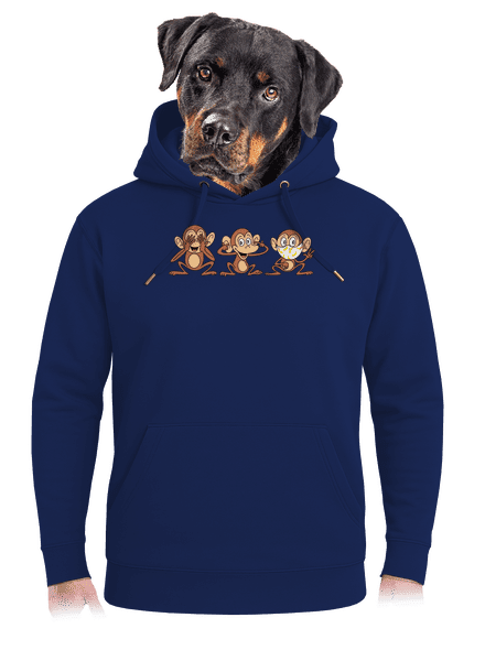 Opičky unisex mikina premium Navy