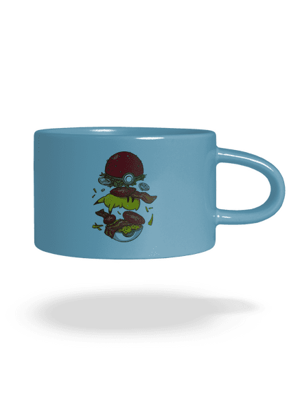 Pokémon burger hrnek makronka Blue Macaron