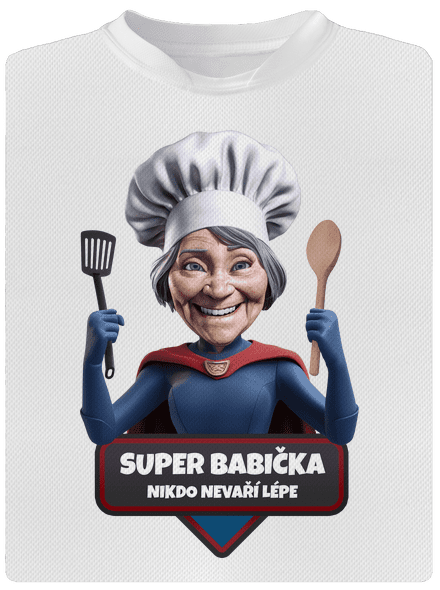 Super babička dětské sportovní tričko White
