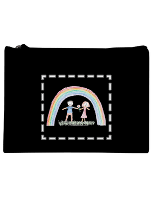 Dětské kresby - nahraj vlastní taštička Black