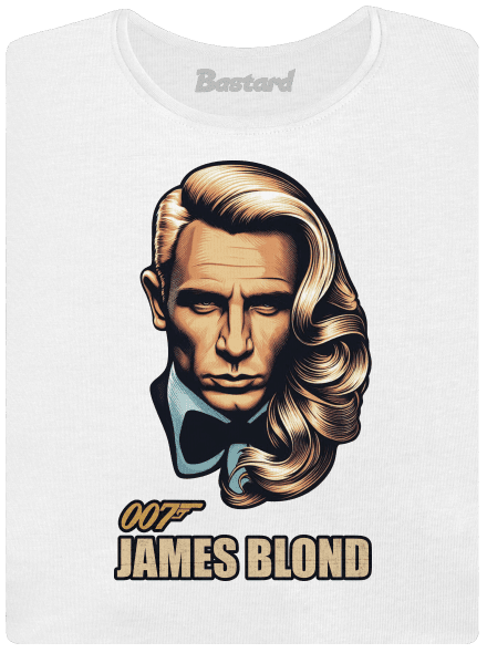 James Blond dámské tričko s lemem White