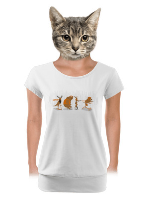 dámské tričko s lemem