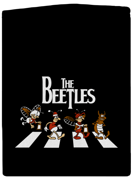 Beatles pánská mikina na zip Black