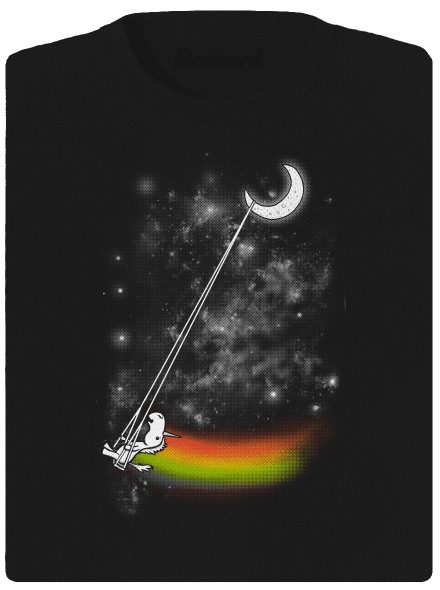 Unicorn Universe dámské sportovní tričko Black