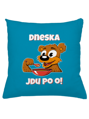 Dneska jdu po o polštář Blue Turquoise