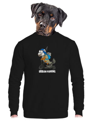 unisex mikina bez kapuce