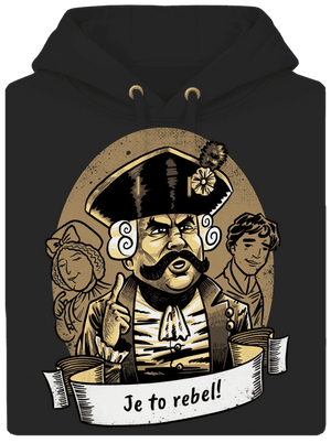 B14: S čerty nejsou žerty unisex mikina premium Dark Black