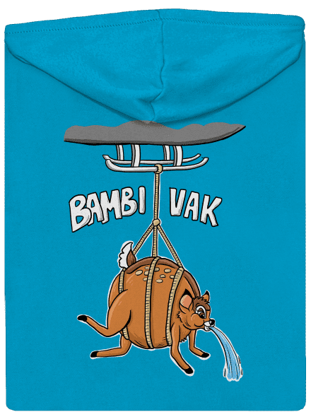 Bambi vak dámská mikina na zip Blue Atol