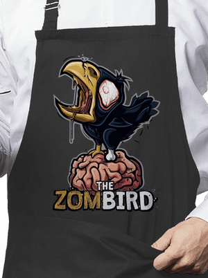 Zombird zástěra Dark Grey