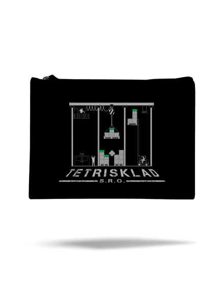 Tetrisklad taštička Black