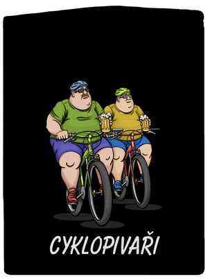 Cyklopivaři dámská mikina na zip Black