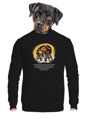 unisex mikina bez kapuce