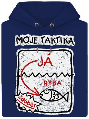 Rybářská taktika unisex mikina premium Navy