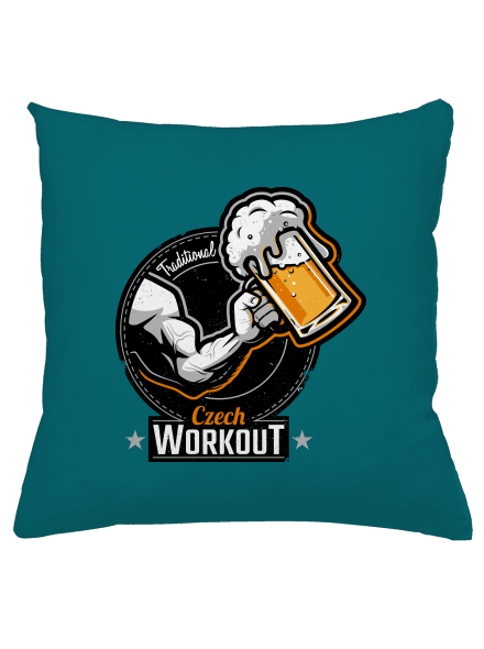 Czech Workout polštář Blue Turquoise