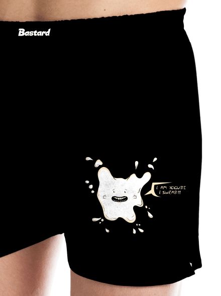 Jogurt pánské trenky Black