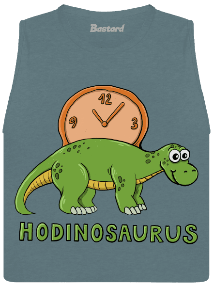 Hodinosaurus dámské tílko volné Heather Deep Teal