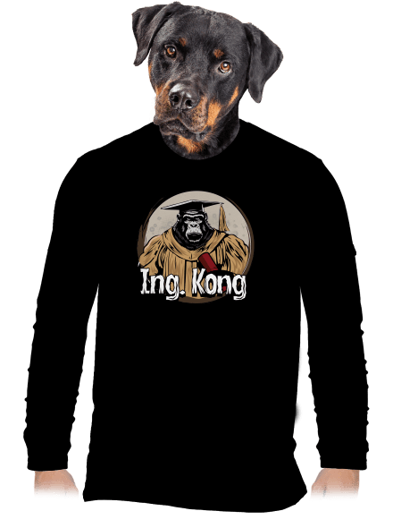 Ing. Kong pánské dlouhý rukáv Black