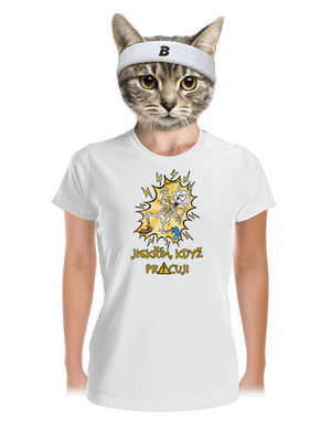 Jiskřím dámské sportovní tričko White