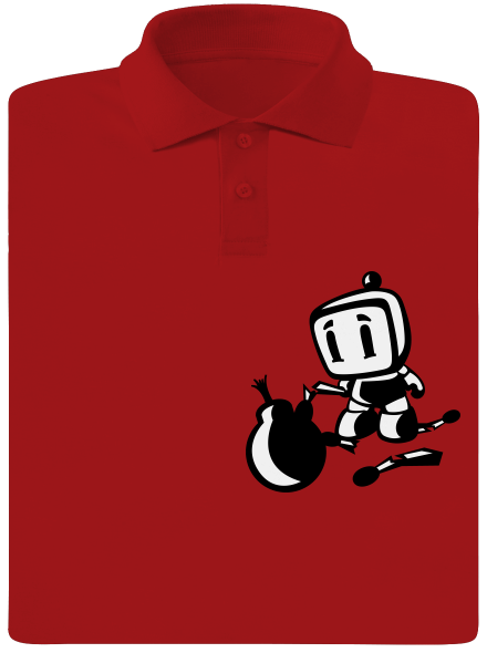 Bomberman pánská polokošile Red Mal