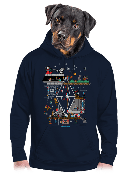 Zapaříme pánská mikina klokanka Navy