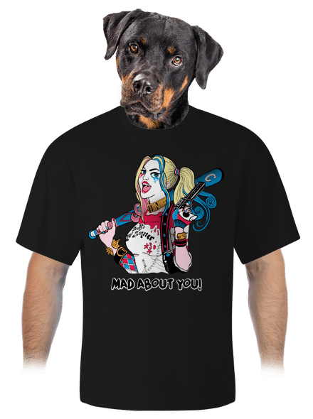 Joker a Harley unisex tričko oversized Black