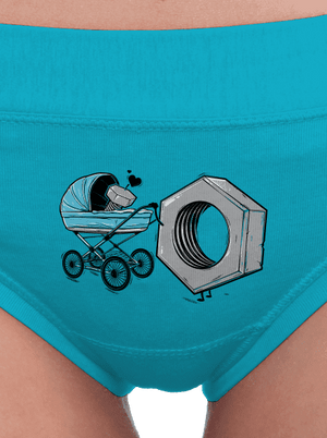 Správná matka dámské kalhotky Turquoise