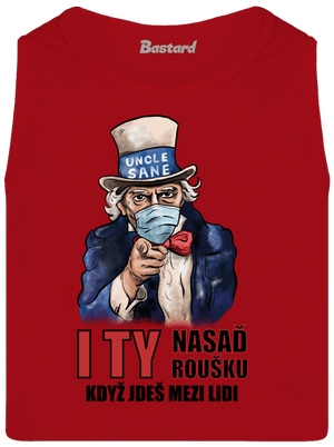 Nasaď roušku pánské tílko Red