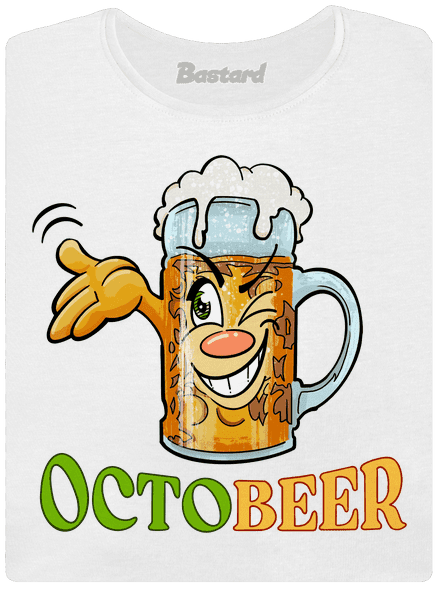 Octobeer dámské tričko s lemem White