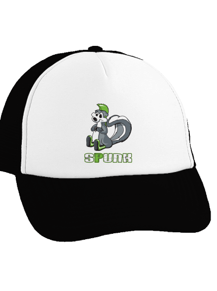 Spunk kšiltovka truckerka Black cap