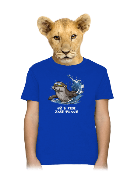 Už v tom zase plavu dětské tričko Royal Blue