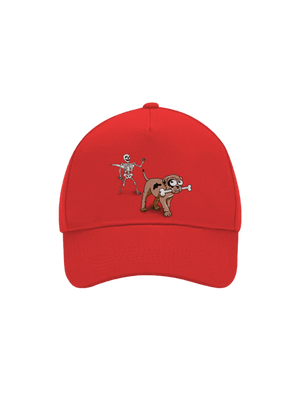 Kostlivec kšiltovka baseballka Classic Red