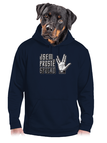 Jsem Spocko pánská mikina klokanka Navy