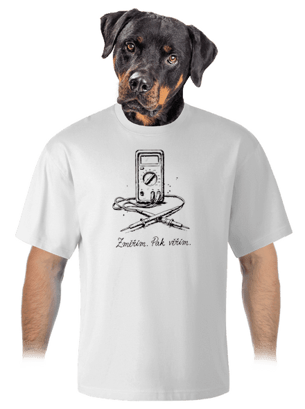 Změřím, pak věřím unisex tričko oversized White