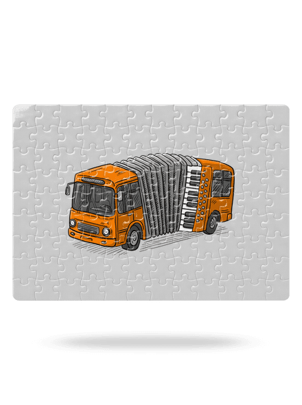 Harmonika puzzle White