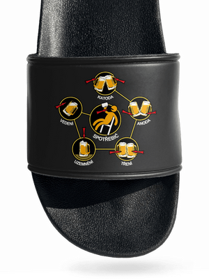 Pivní obvody pantofle Black