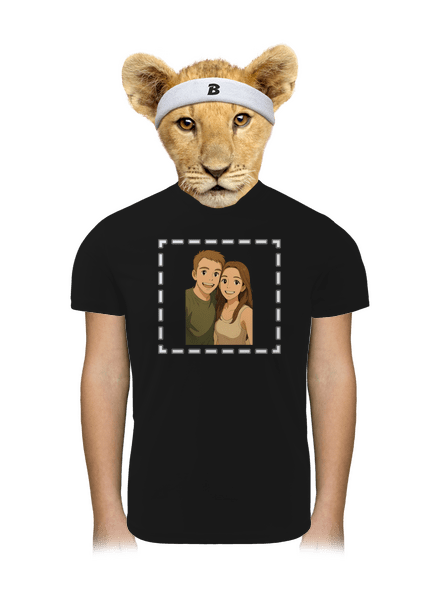 Ghibli efekt z vlastní fotky dětské sportovní tričko Black