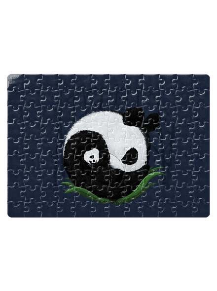Dvě spící pandy puzzle White