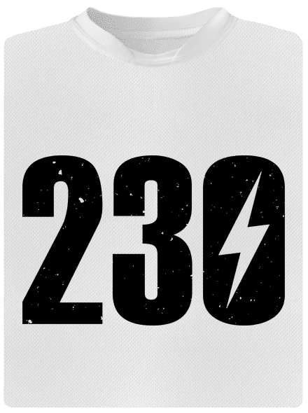 230 V dětské sportovní tričko White