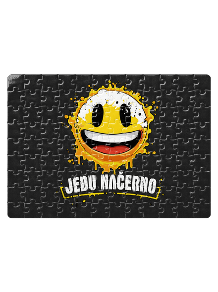 Jedu načerno puzzle White