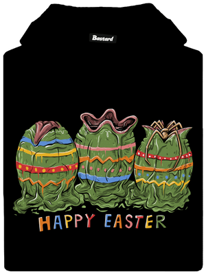 Happy Easter pánská mikina klokanka Black