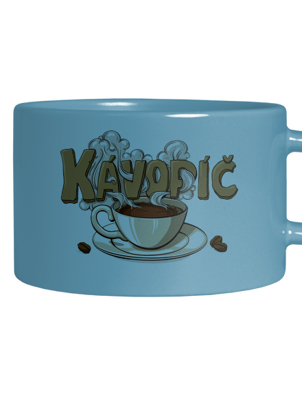 Kávopíč hrnek makronka Blue Macaron