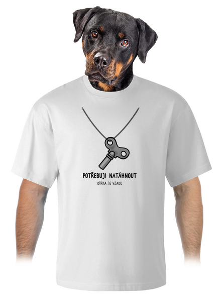Potřebuji natáhnout unisex tričko oversized White