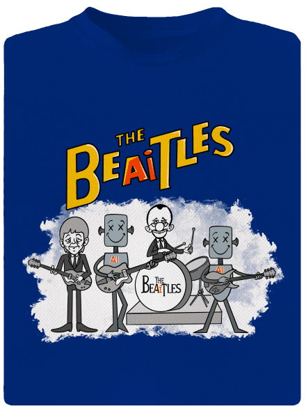 AI Beatles pánské sportovní tričko Royal Blue Mal