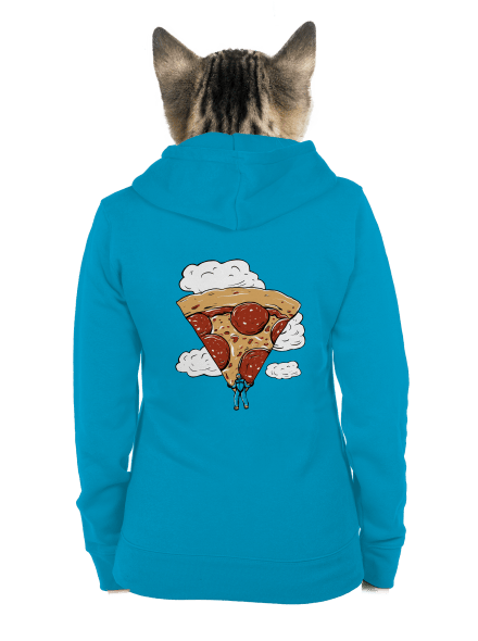 Pizzašutista dámská mikina na zip Blue Atol
