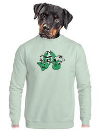 unisex mikina bez kapuce