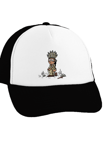 Indiánek kšiltovka truckerka Black cap